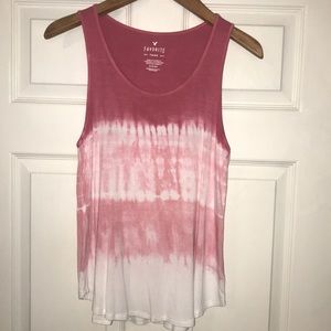 American Eagle favorite tank pink tie dye